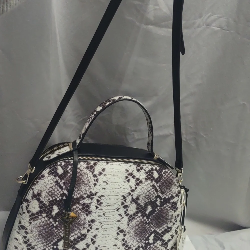 Giorgia Milani Designer Italian Snakeskin Print 100% Genuine Leather Handbag NWT - Picture 6 of 16